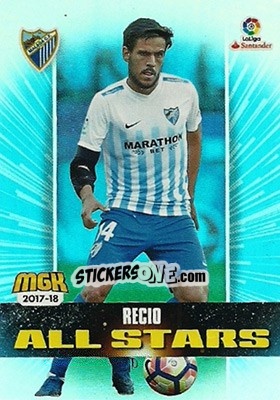 Sticker Recio - Liga 2017-2018. Megacracks - Panini