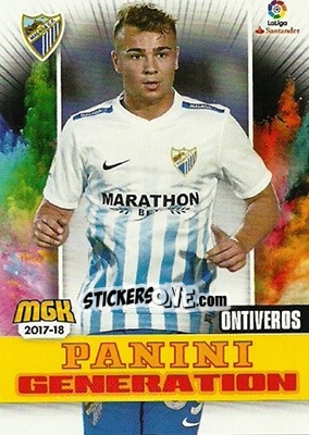 Sticker Ontiveros - Liga 2017-2018. Megacracks - Panini