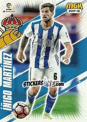 Sticker Íñigo Martínez - Liga 2017-2018. Megacracks - Panini