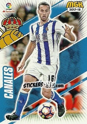 Sticker Canales - Liga 2017-2018. Megacracks n. 443 - Panini
