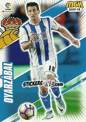 Sticker Oyarzabal - Liga 2017-2018. Megacracks - Panini