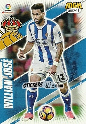 Sticker Willian José - Liga 2017-2018. Megacracks - Panini