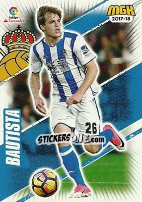 Sticker Bautista - Liga 2017-2018. Megacracks - Panini