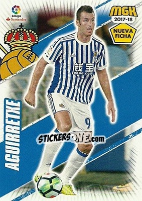 Figurina Aguirretxe - Liga 2017-2018. Megacracks - Panini