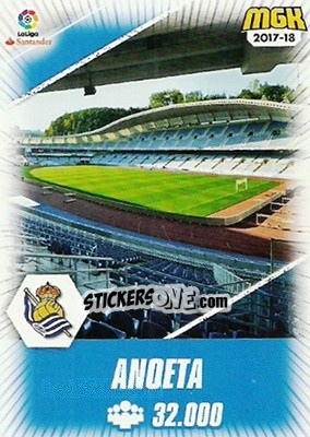 Sticker Anoeta - Liga 2017-2018. Megacracks - Panini