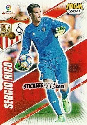 Sticker Sergio Rico - Liga 2017-2018. Megacracks - Panini