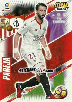 Cromo Pareja - Liga 2017-2018. Megacracks - Panini