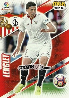 Sticker Lenglet - Liga 2017-2018. Megacracks n. 467 - Panini
