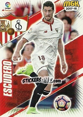 Sticker Escudero - Liga 2017-2018. Megacracks n. 468 - Panini