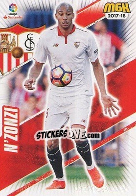 Sticker N'Zonzi - Liga 2017-2018. Megacracks n. 469 - Panini