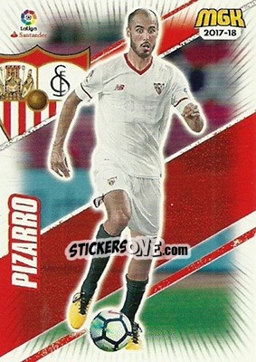 Sticker Pizarro - Liga 2017-2018. Megacracks - Panini
