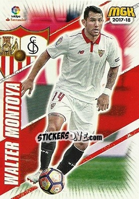 Sticker Walter Montoya - Liga 2017-2018. Megacracks n. 471 - Panini