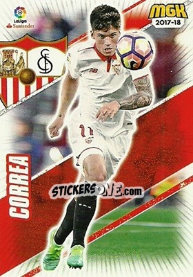 Sticker Correa - Liga 2017-2018. Megacracks n. 475 - Panini