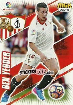 Sticker Ben Yedder - Liga 2017-2018. Megacracks - Panini