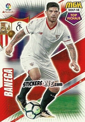 Sticker Banega - Liga 2017-2018. Megacracks - Panini