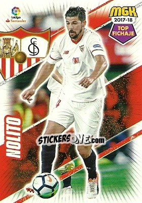 Sticker Nolito - Liga 2017-2018. Megacracks - Panini