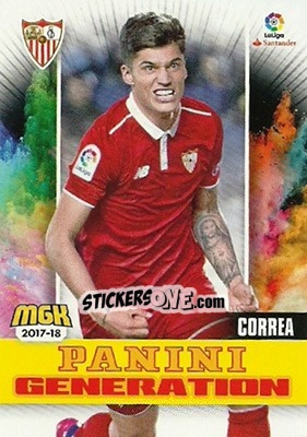 Sticker Correa - Liga 2017-2018. Megacracks n. 486 - Panini