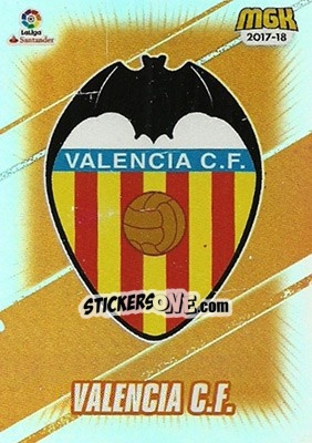 Sticker Valencia - Liga 2017-2018. Megacracks - Panini