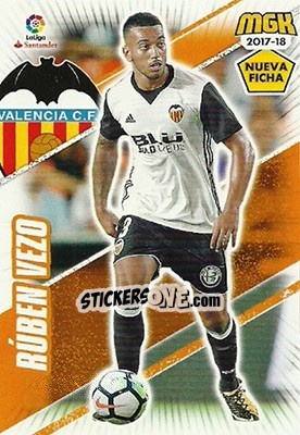 Sticker Rúben Vezo - Liga 2017-2018. Megacracks n. 490bis - Panini