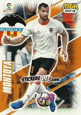 Sticker Montoya - Liga 2017-2018. Megacracks n. 491 - Panini