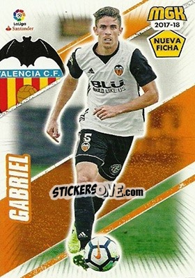 Sticker Gabriel Paulista - Liga 2017-2018. Megacracks n. 493bis - Panini