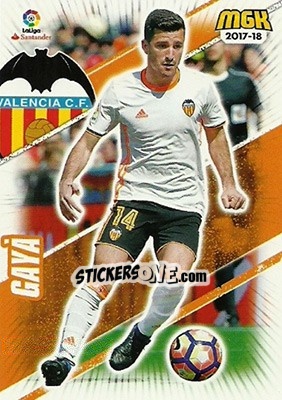 Sticker Gayá - Liga 2017-2018. Megacracks - Panini