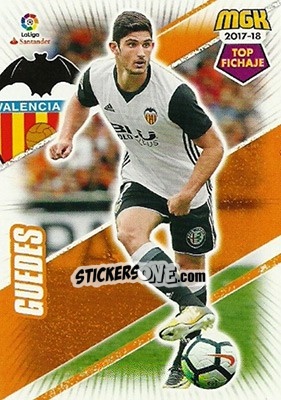 Sticker Gonçalo Guedes - Liga 2017-2018. Megacracks - Panini