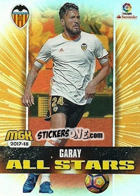 Sticker Garay - Liga 2017-2018. Megacracks - Panini
