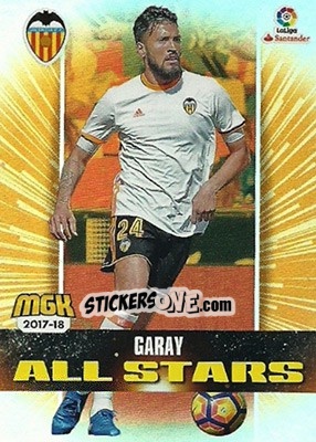 Sticker Garay - Liga 2017-2018. Megacracks n. 512 - Panini