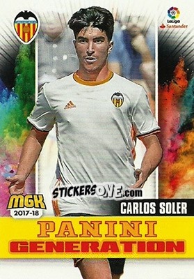 Figurina Carlos Soler - Liga 2017-2018. Megacracks - Panini