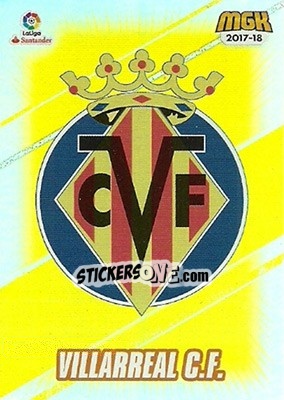 Sticker Villarreal - Liga 2017-2018. Megacracks - Panini