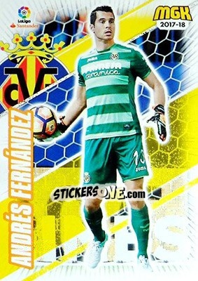 Cromo Andrés Fernández - Liga 2017-2018. Megacracks - Panini