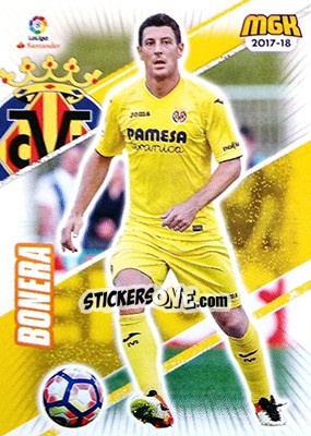Sticker Bonera - Liga 2017-2018. Megacracks - Panini