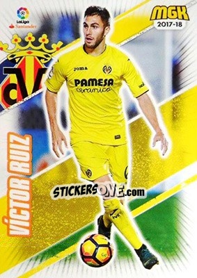 Sticker Víctor Ruiz - Liga 2017-2018. Megacracks n. 519 - Panini