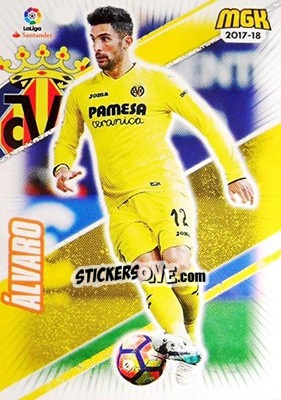Sticker Álvaro - Liga 2017-2018. Megacracks - Panini