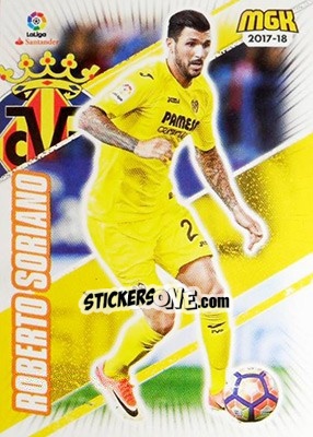 Sticker Roberto Soriano - Liga 2017-2018. Megacracks - Panini