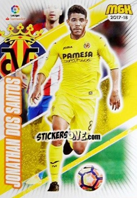 Sticker Jonathan Dos Santos - Liga 2017-2018. Megacracks - Panini