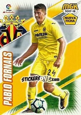 Sticker Pablo Fornals - Liga 2017-2018. Megacracks n. 526bis - Panini