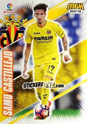 Sticker Samu Castillejo - Liga 2017-2018. Megacracks - Panini