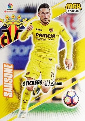 Sticker Nicola Sansone - Liga 2017-2018. Megacracks n. 529 - Panini
