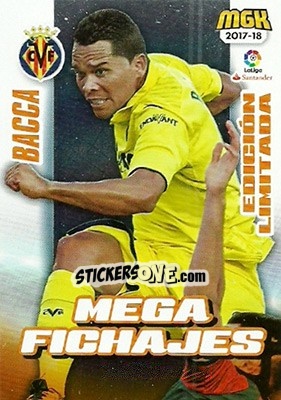 Sticker Bacca - Liga 2017-2018. Megacracks - Panini