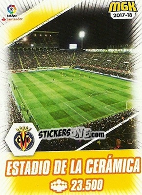 Sticker Estadio de la Cerámica - Liga 2017-2018. Megacracks - Panini