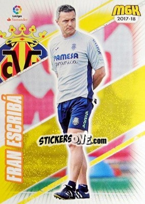Sticker Fran Escribá - Liga 2017-2018. Megacracks - Panini