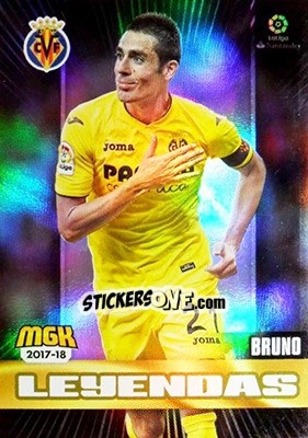 Sticker Bruno Soriano - Liga 2017-2018. Megacracks - Panini