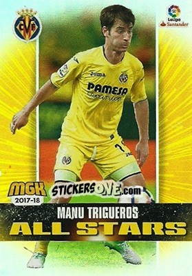 Sticker Manu Trigueros - Liga 2017-2018. Megacracks - Panini