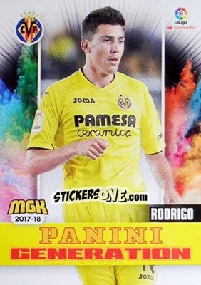 Sticker Rodri - Liga 2017-2018. Megacracks - Panini