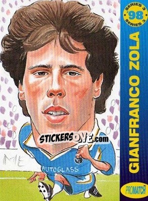 Sticker G.Zola - 1998 Series 3 - Promatch