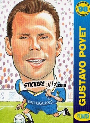 Sticker G.Poyet - 1998 Series 3 - Promatch