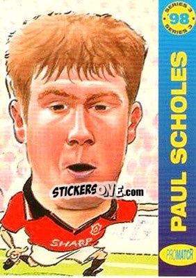 Sticker P.Scholes - 1998 Series 3 - Promatch