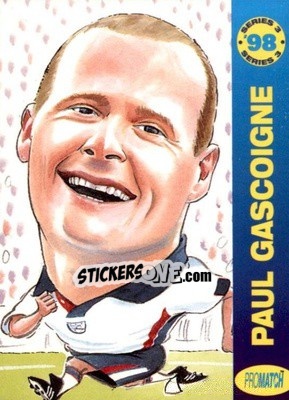 Sticker P.Gascoigne - 1998 Series 3 - Promatch